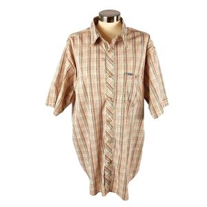 Columbia Men’s Cream Titanium Plaid Shirt